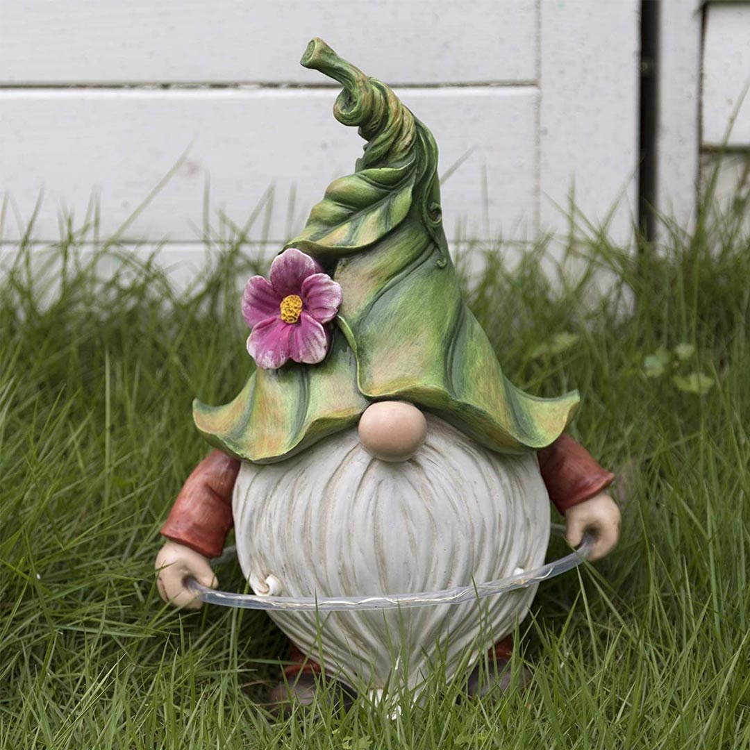 Garden Gnome Solar Statue