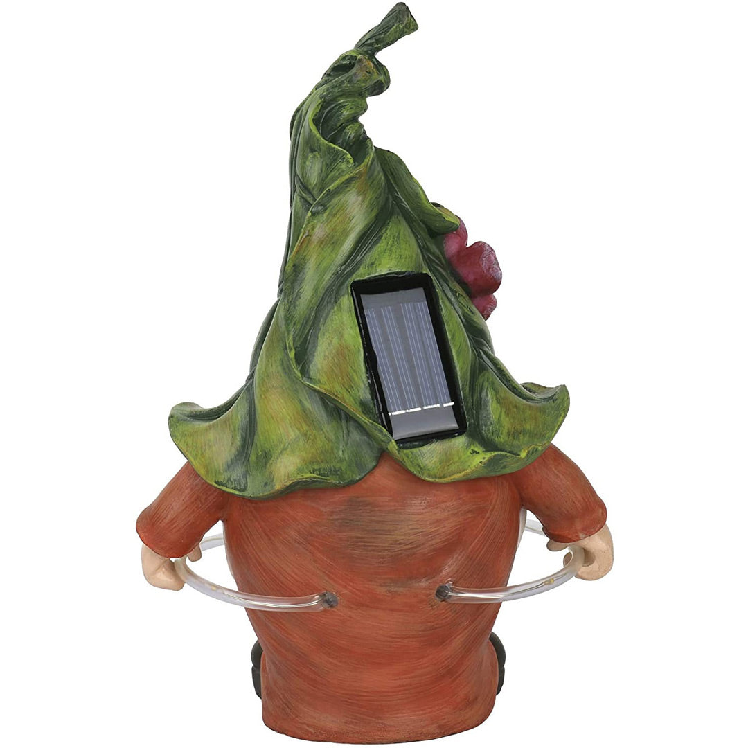 Garden Gnome Solar Statue