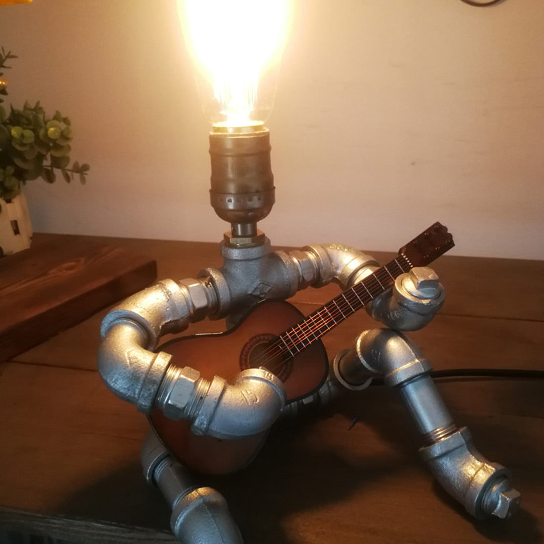 Steampunk Robot Lamp