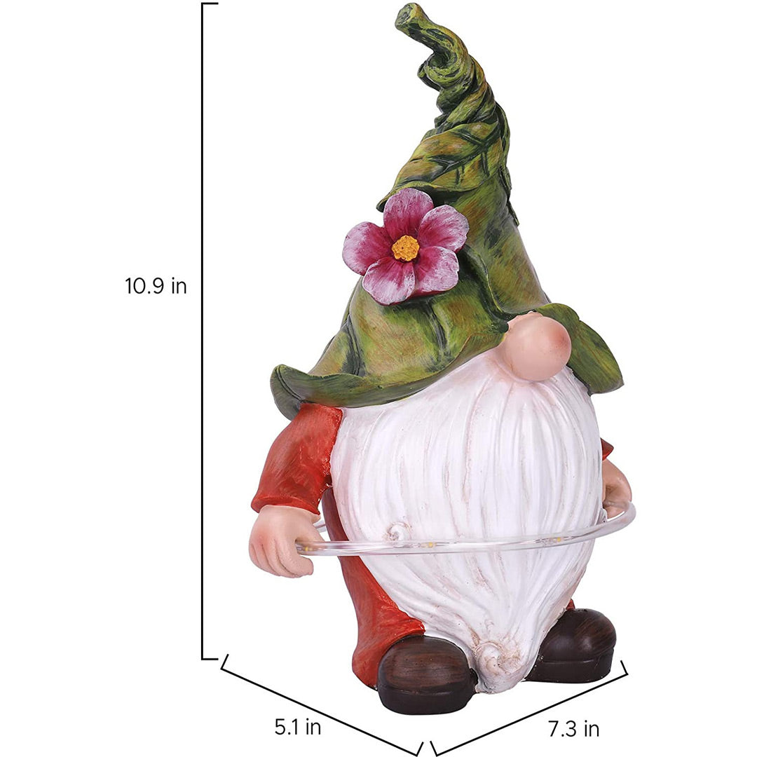 Garden Gnome Solar Statue