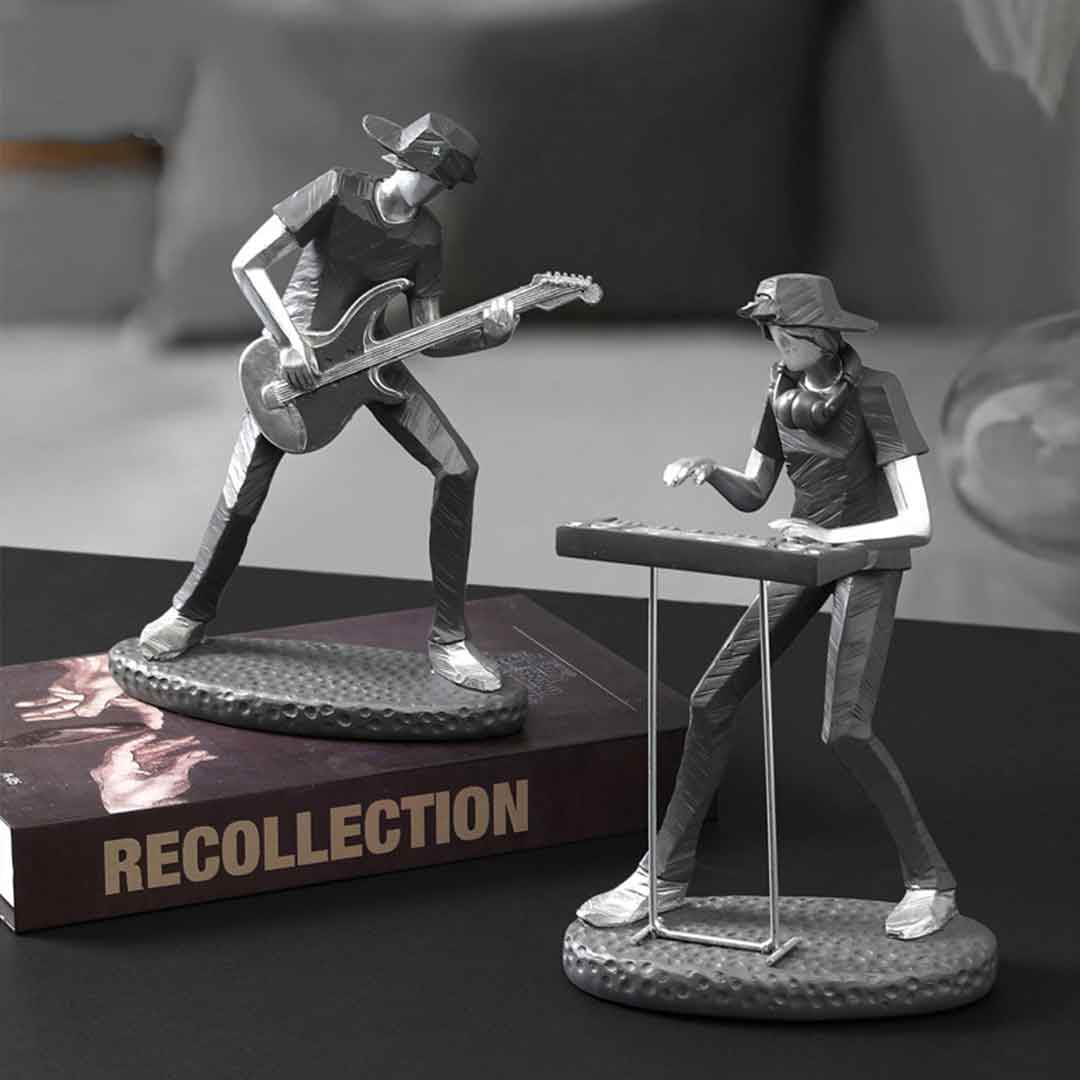 Figurine di gruppi rock