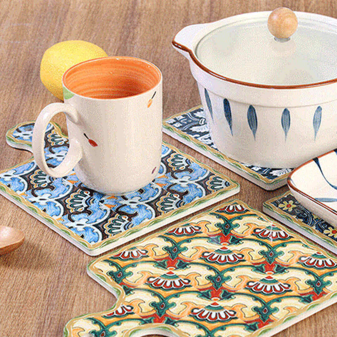 Set de table en céramique de style marocain