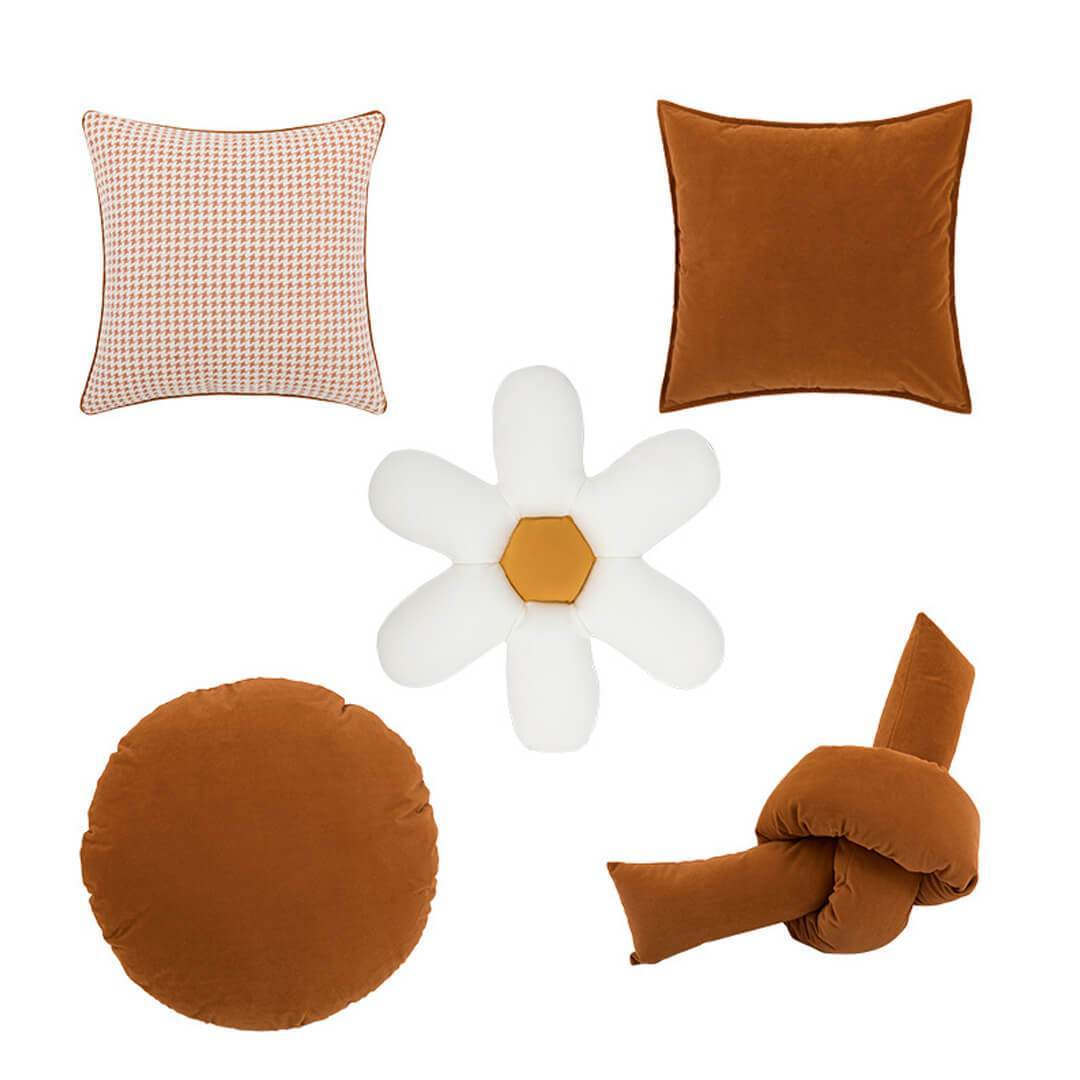 Fundas de almohada estilo Ins de pata de gallo
