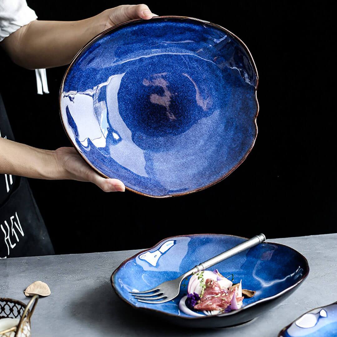 Platos llanos Ocean Waves Deep Blue