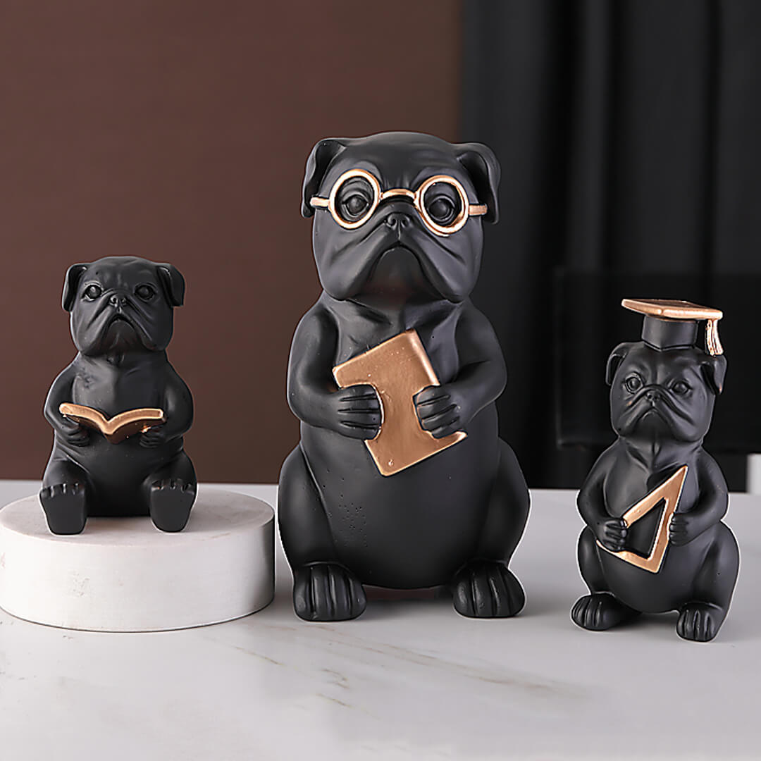 Ornamenti Bulldog in stile creativo