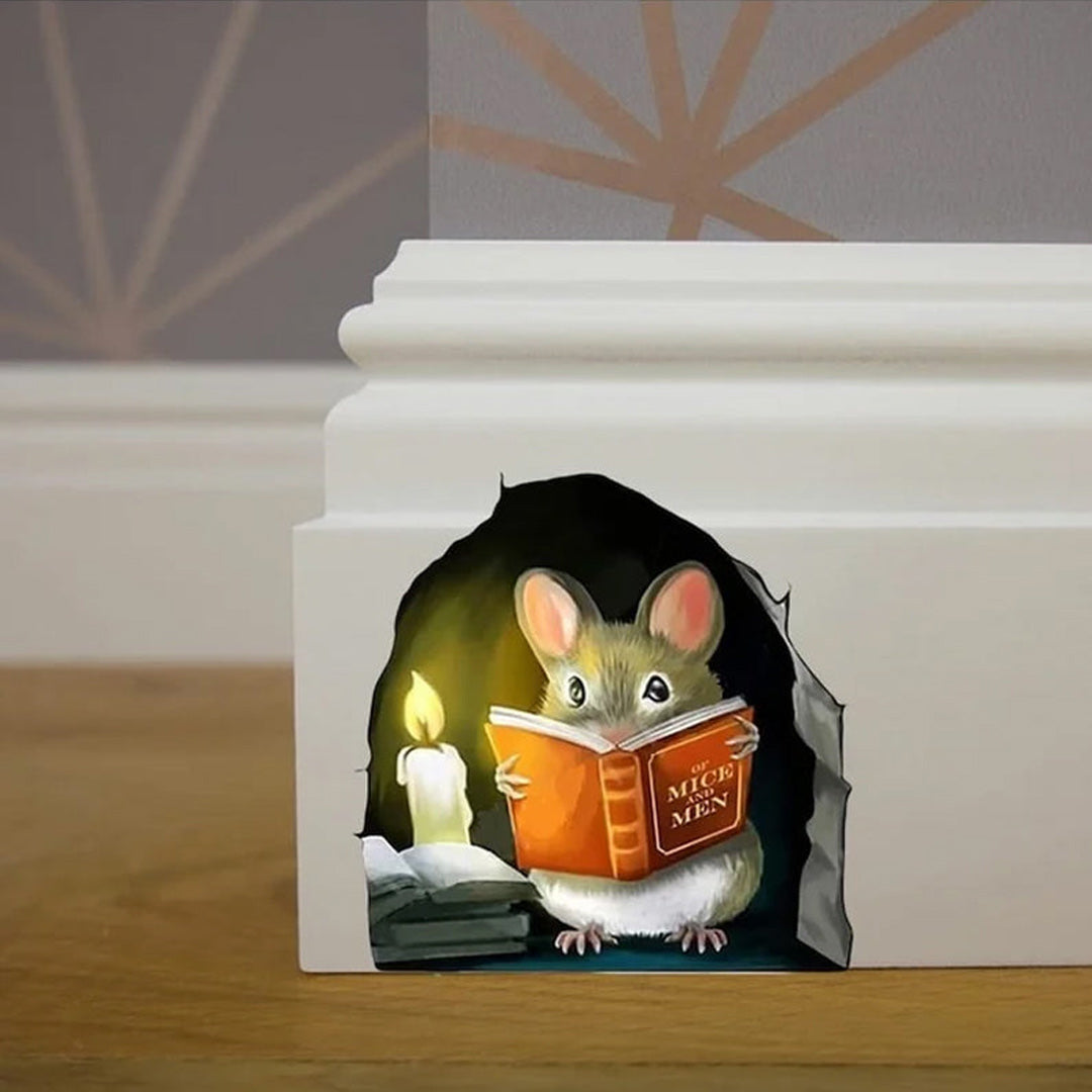 🐭🏠3D Mouse Wall Sticker