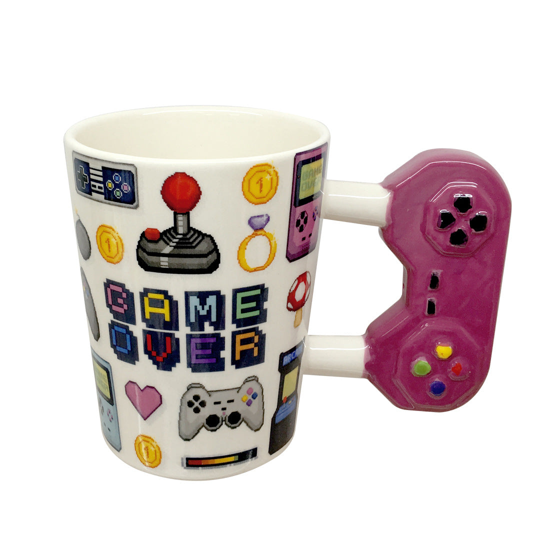 Tazza con manico per console di gioco creativa