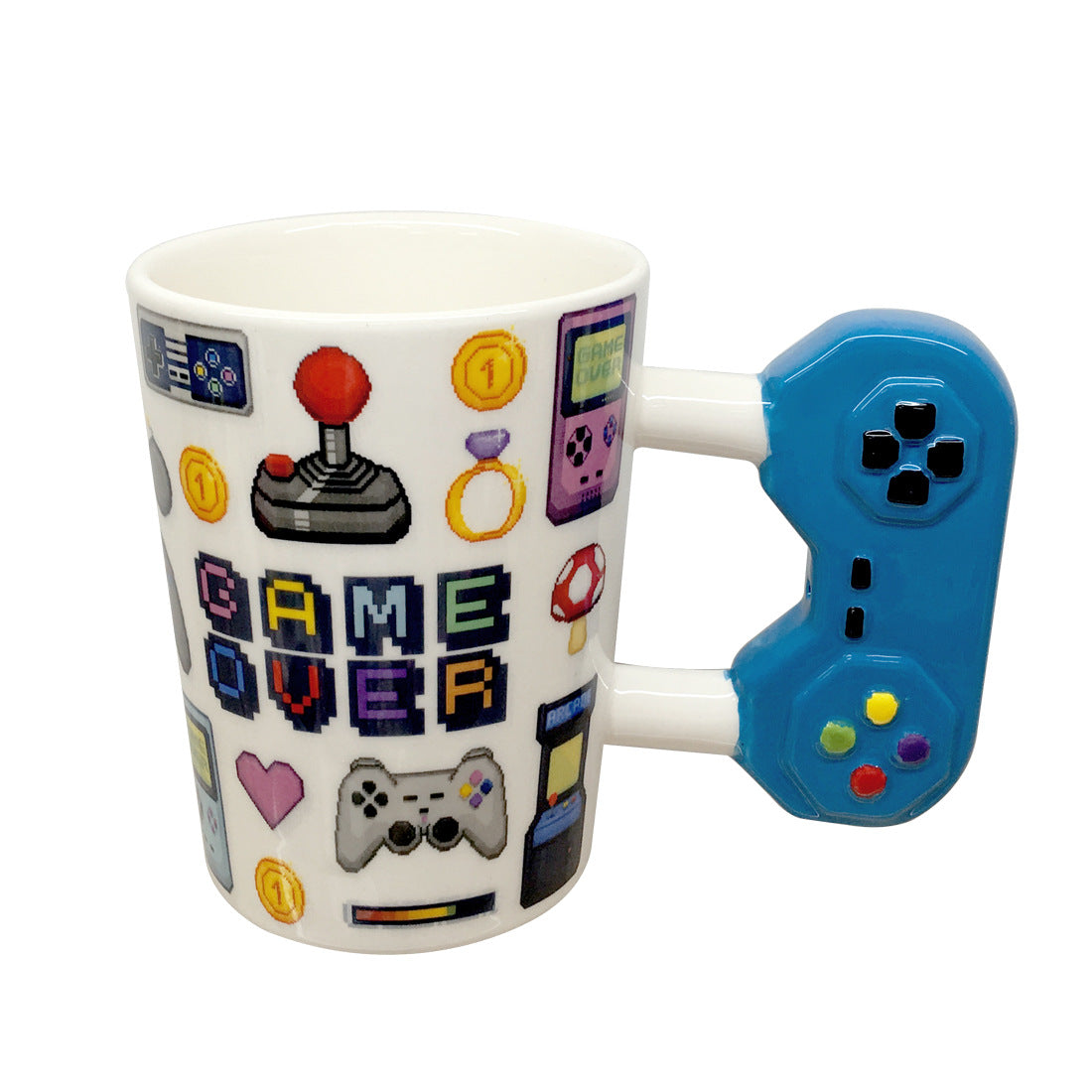 Tazza con manico per console di gioco creativa