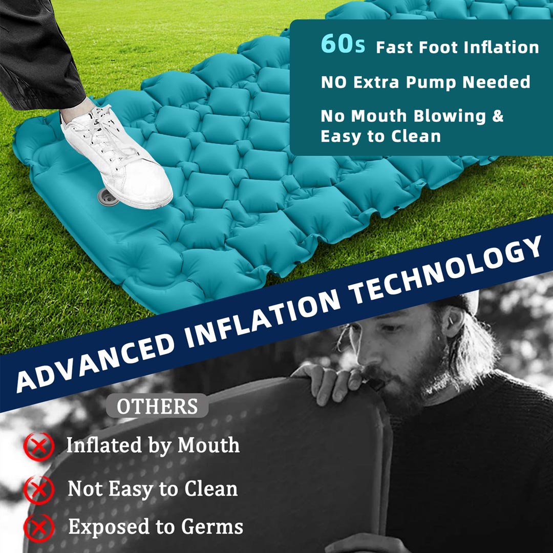 Ultralight Inflatable Sleeping Pad for Camping