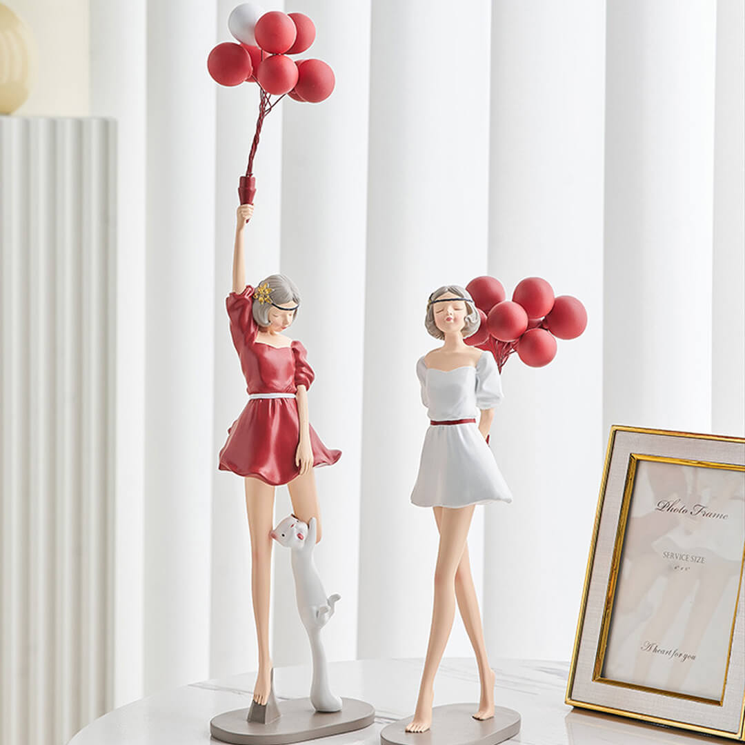 Ornamenti per ragazze con palloncini