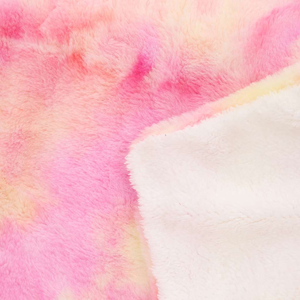 Rainbow Tie-dye Throw Blanket