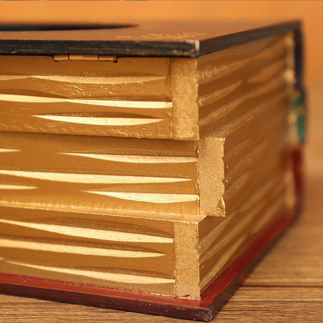 Wooden Book Tissue Box