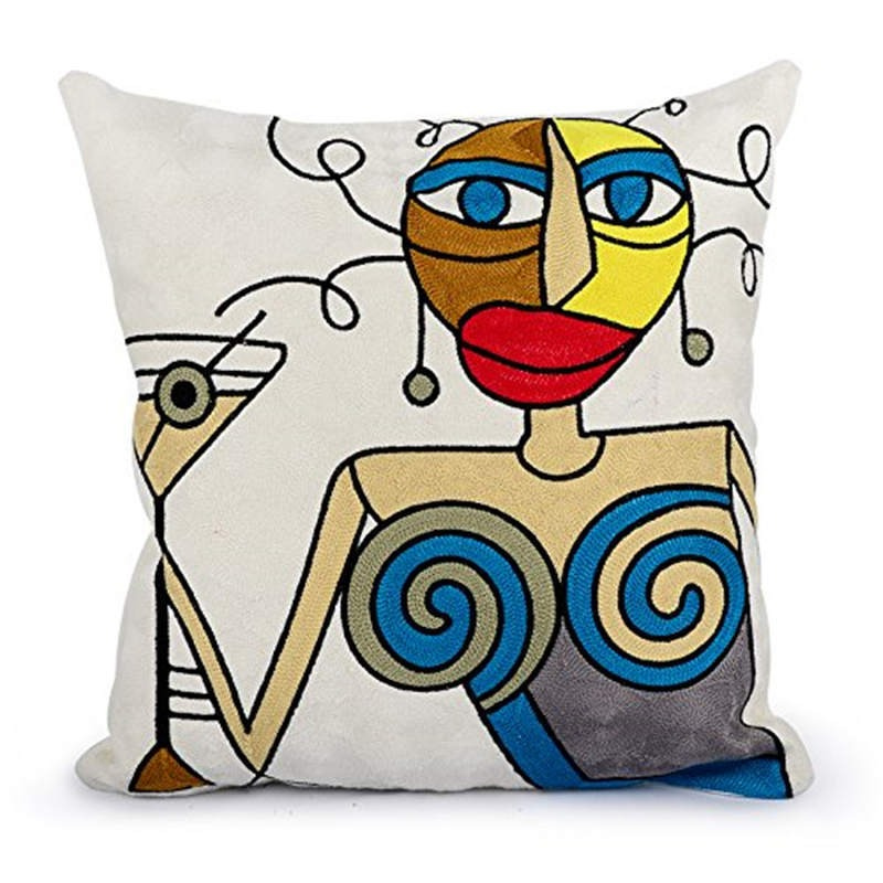 Taies d'oreiller d'art abstrait moderne (0215)