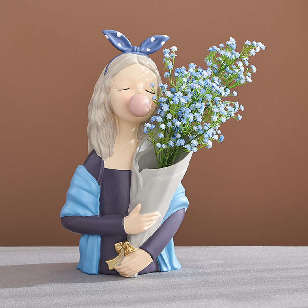 Vase à fleurs ensoleillé