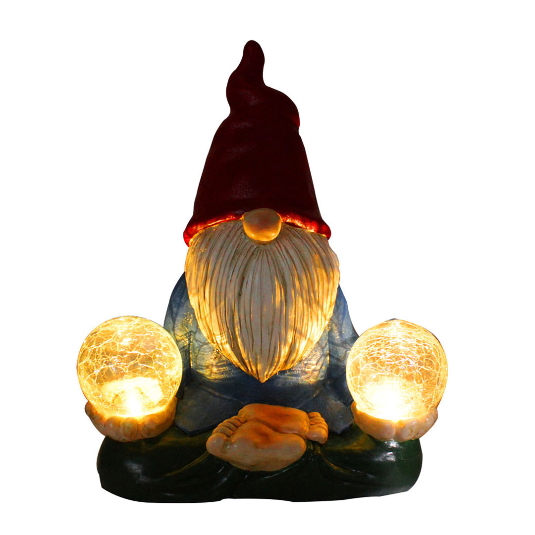 Garden Gnome Solar Statue