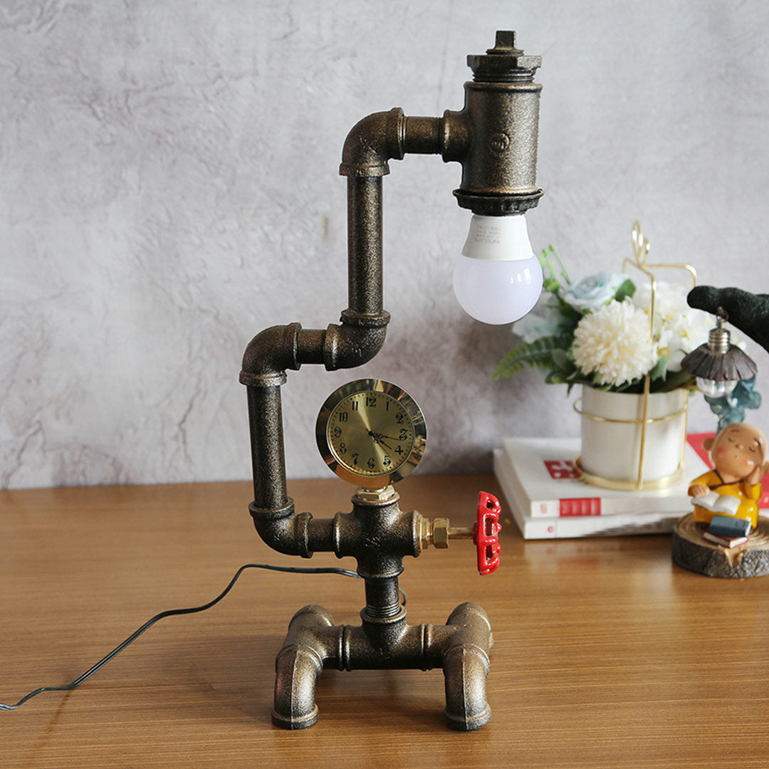 Industrieroboter Steampunk Schreibtischlampe