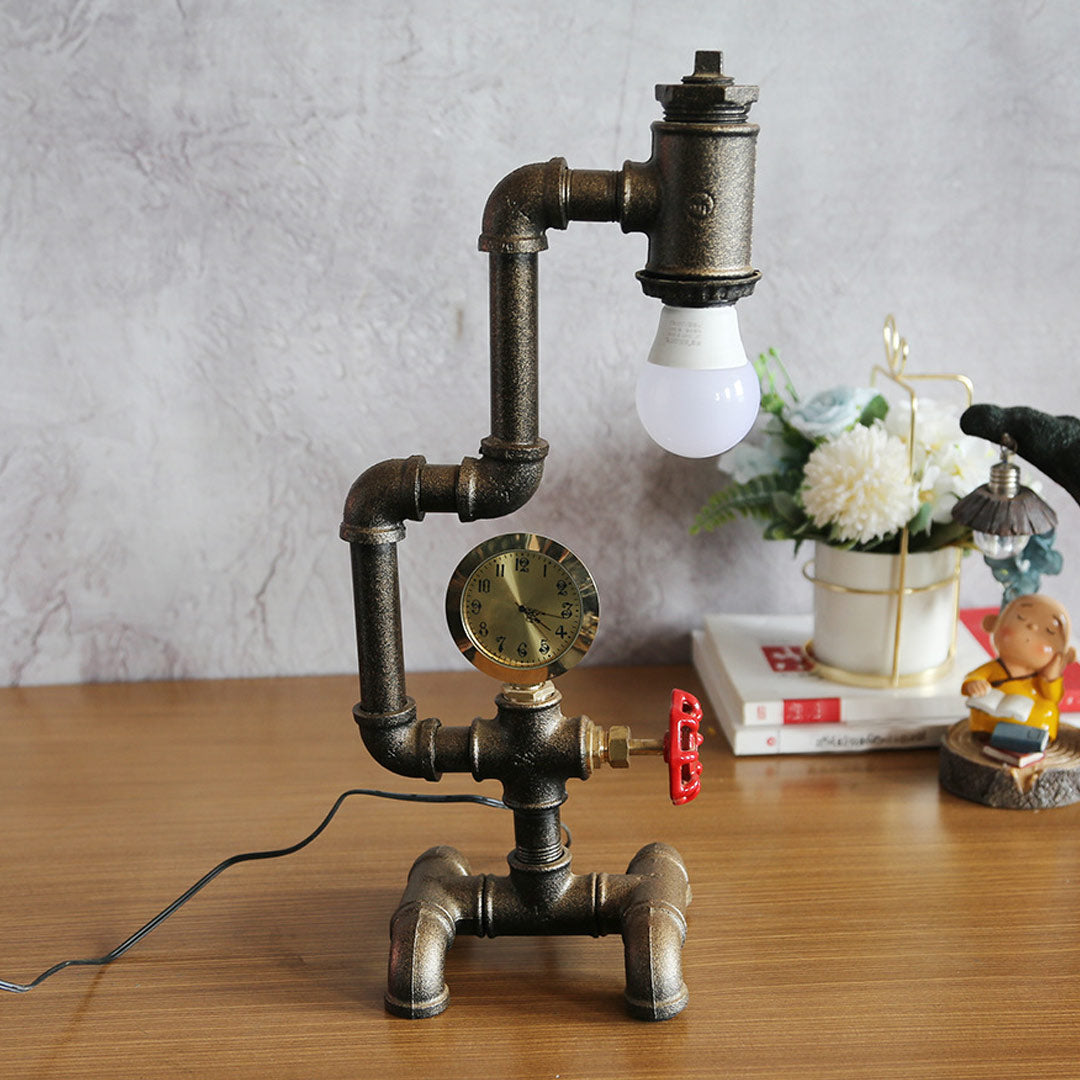 Industrieroboter Steampunk Schreibtischlampe