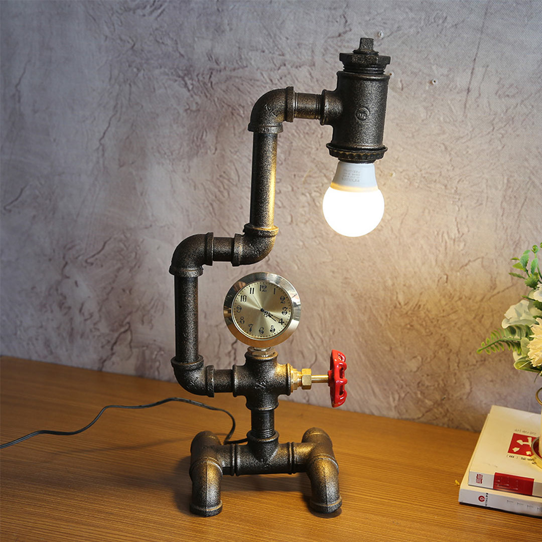 Industrieroboter Steampunk Schreibtischlampe