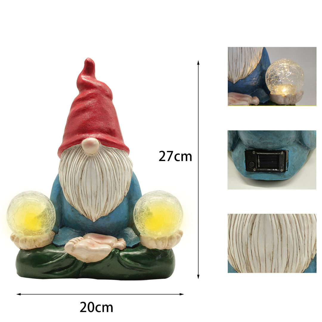 Garden Gnome Solar Statue