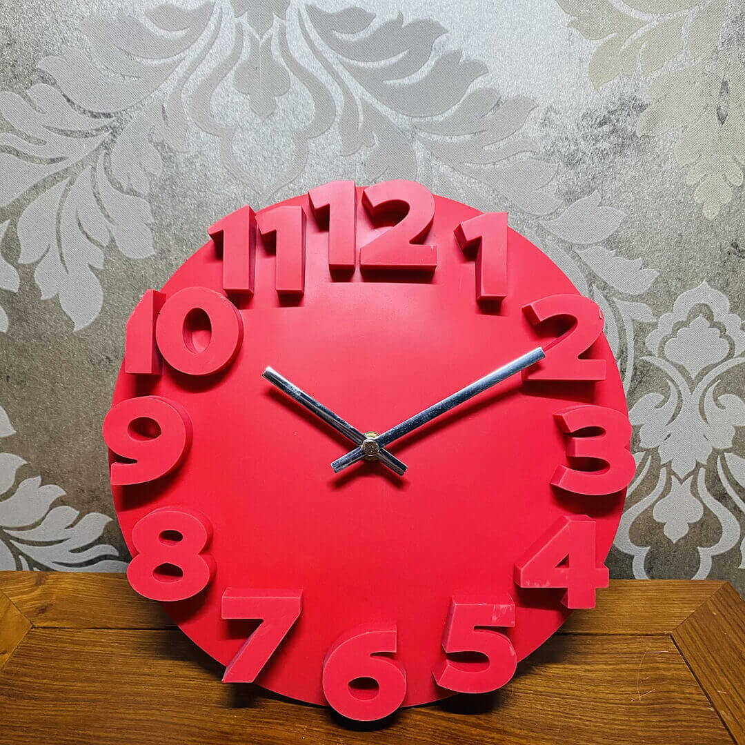 Reloj de pared silencioso digital estéreo 3D