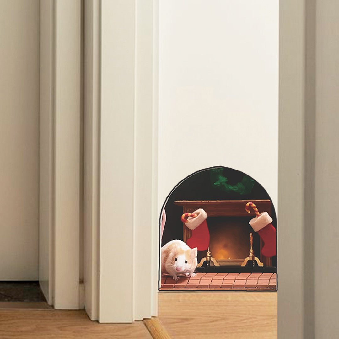 🐭🏠3D Mouse Wall Sticker