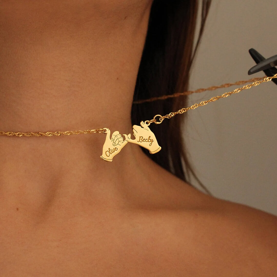 Collar con nombre Pinky Promise