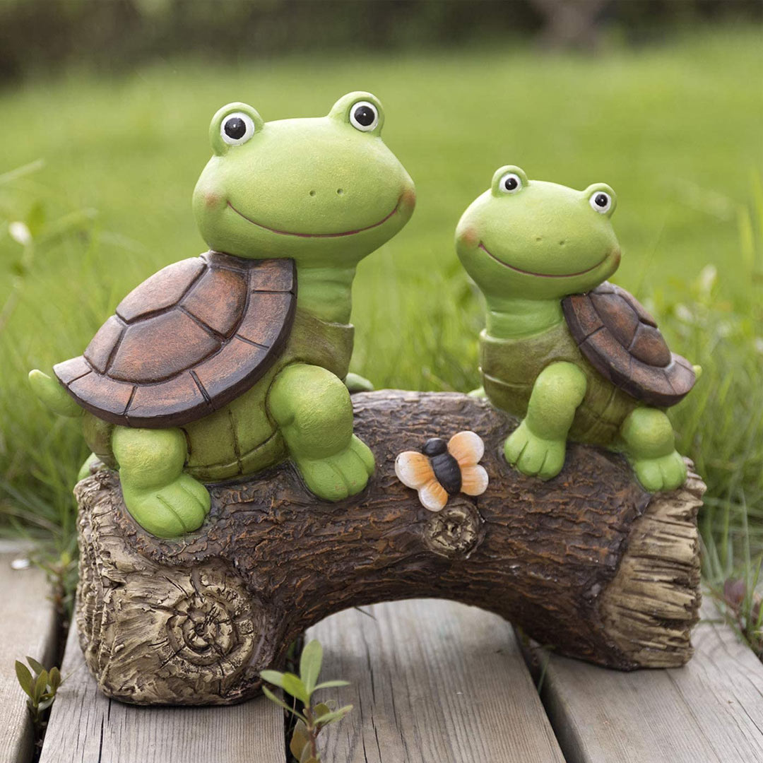 Garden Statue Turtles Figurine