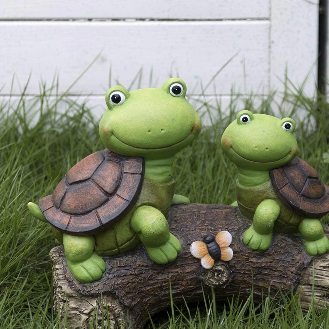 Gartenstatue Schildkröten Figur