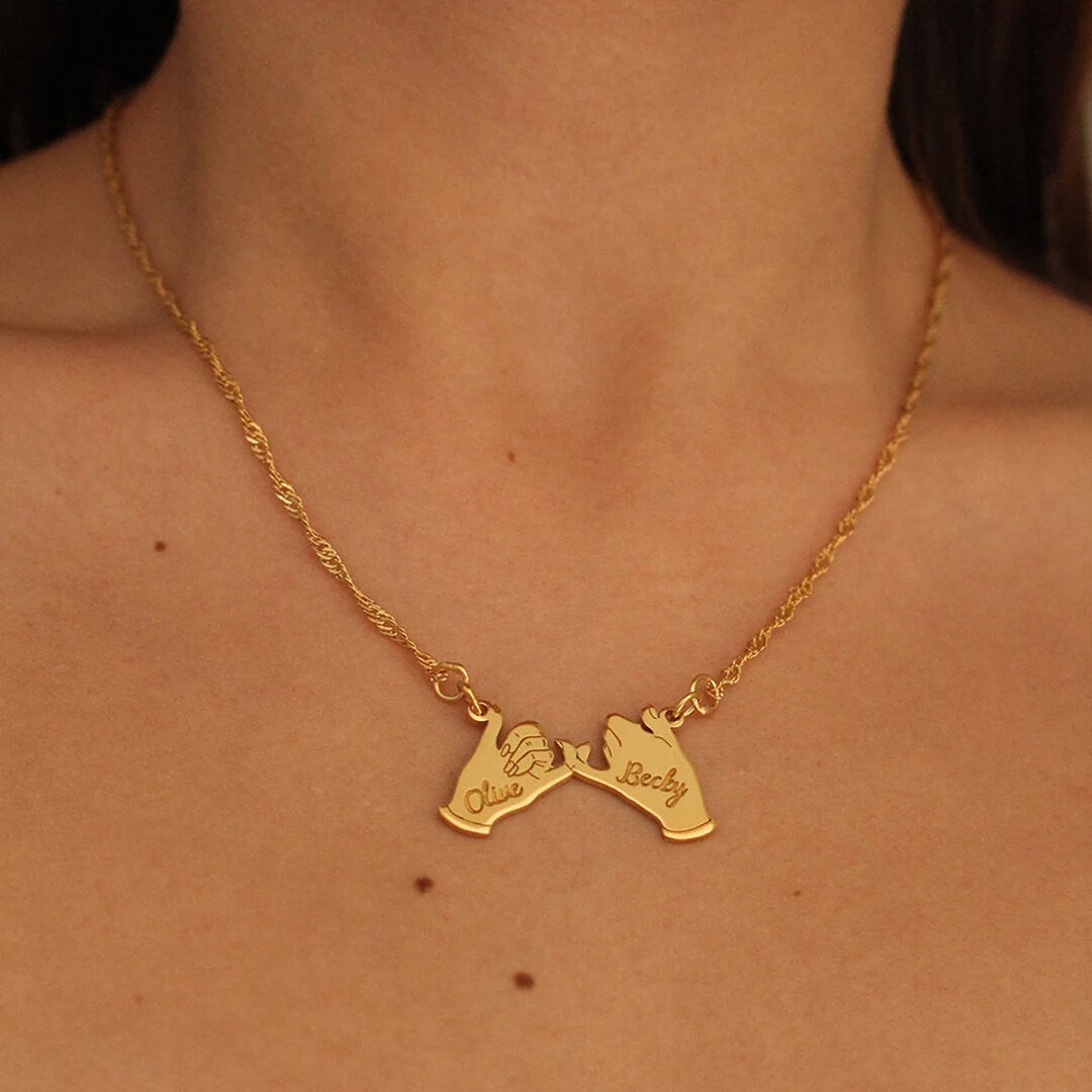 Collar con nombre Pinky Promise