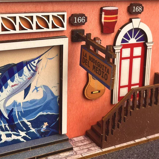 Havana Stroll Book Nook 3D Wooden Puzzle