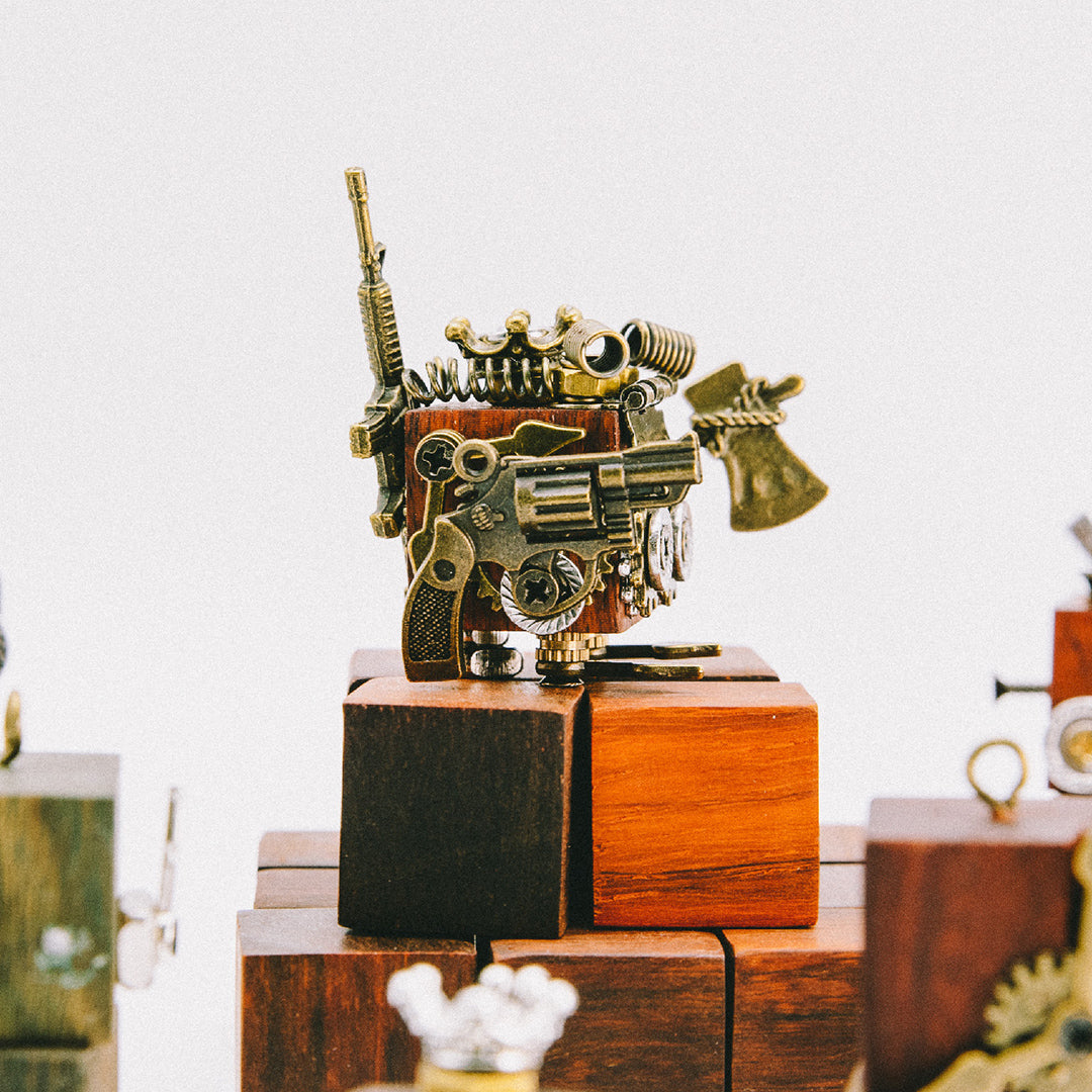 Original handmade steampunk robot