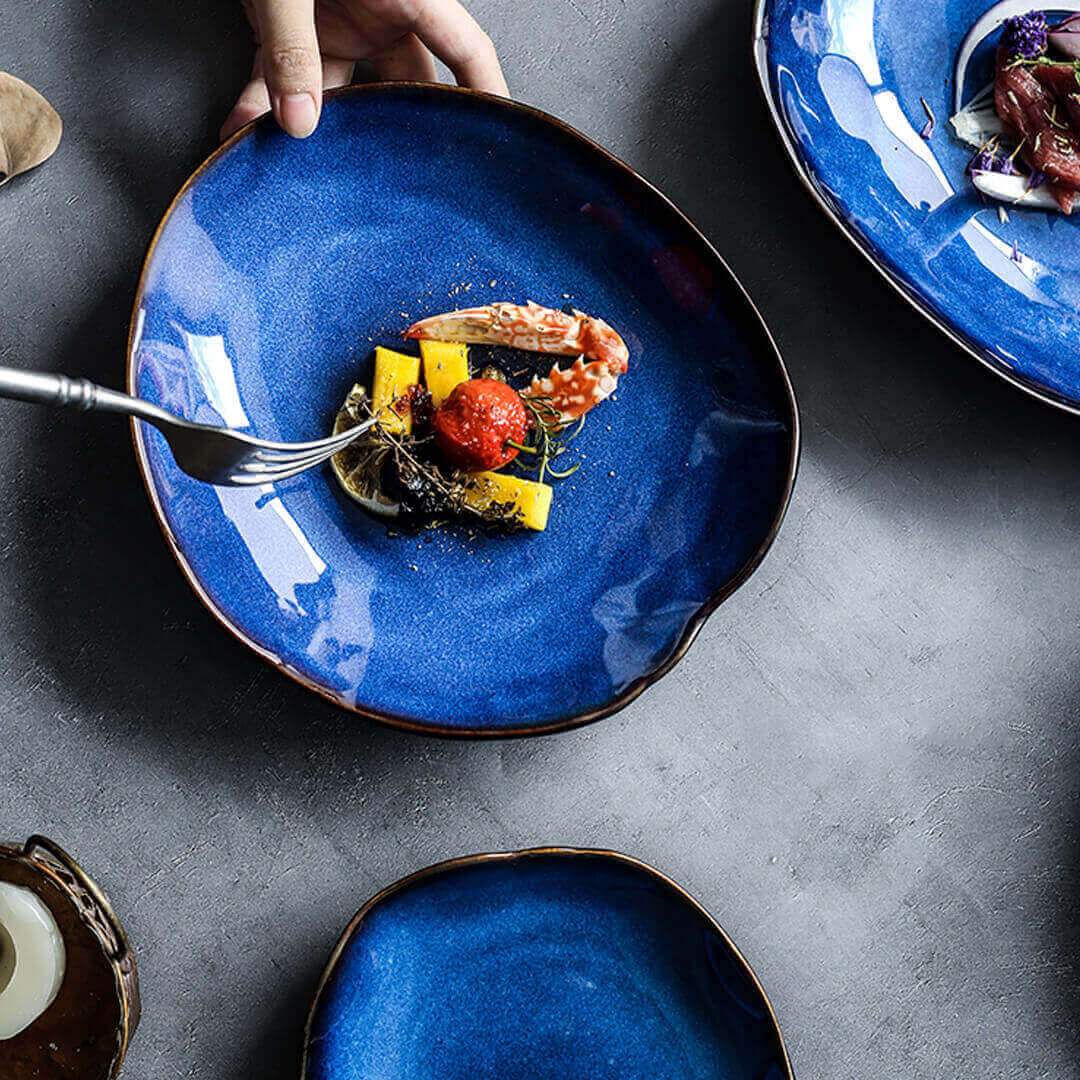 Platos llanos Ocean Waves Deep Blue