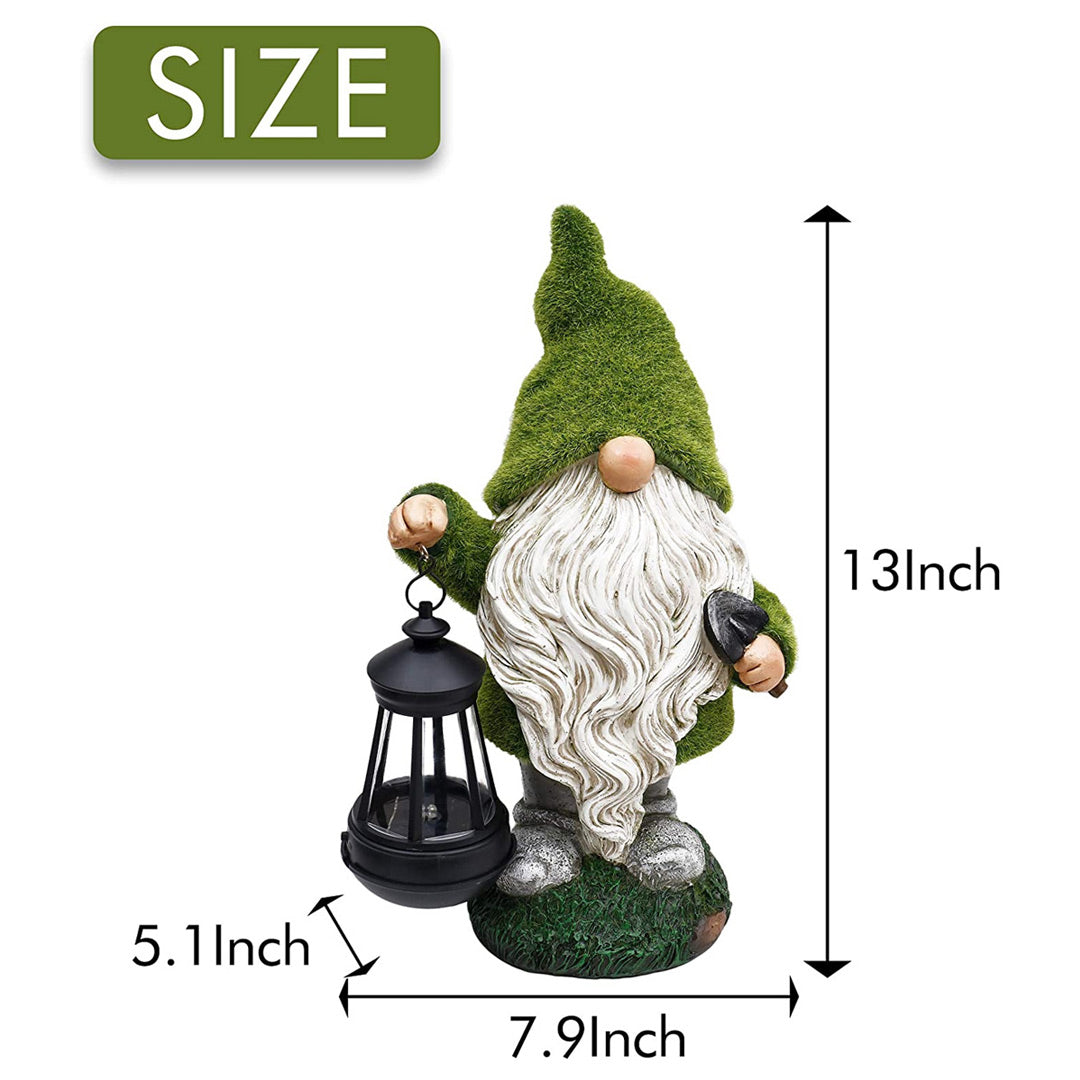 Garden Gnome Solar Statue