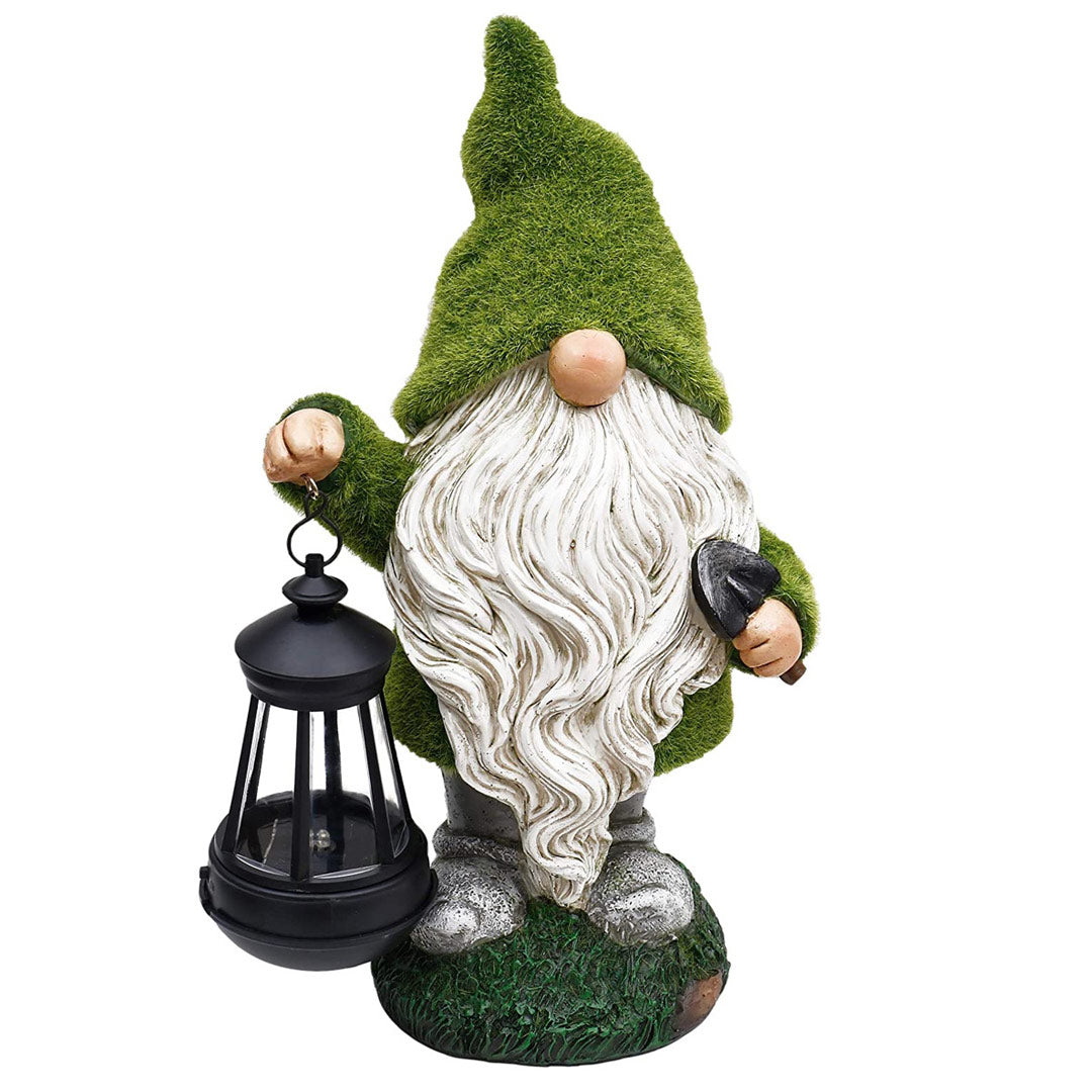 Garden Gnome Solar Statue