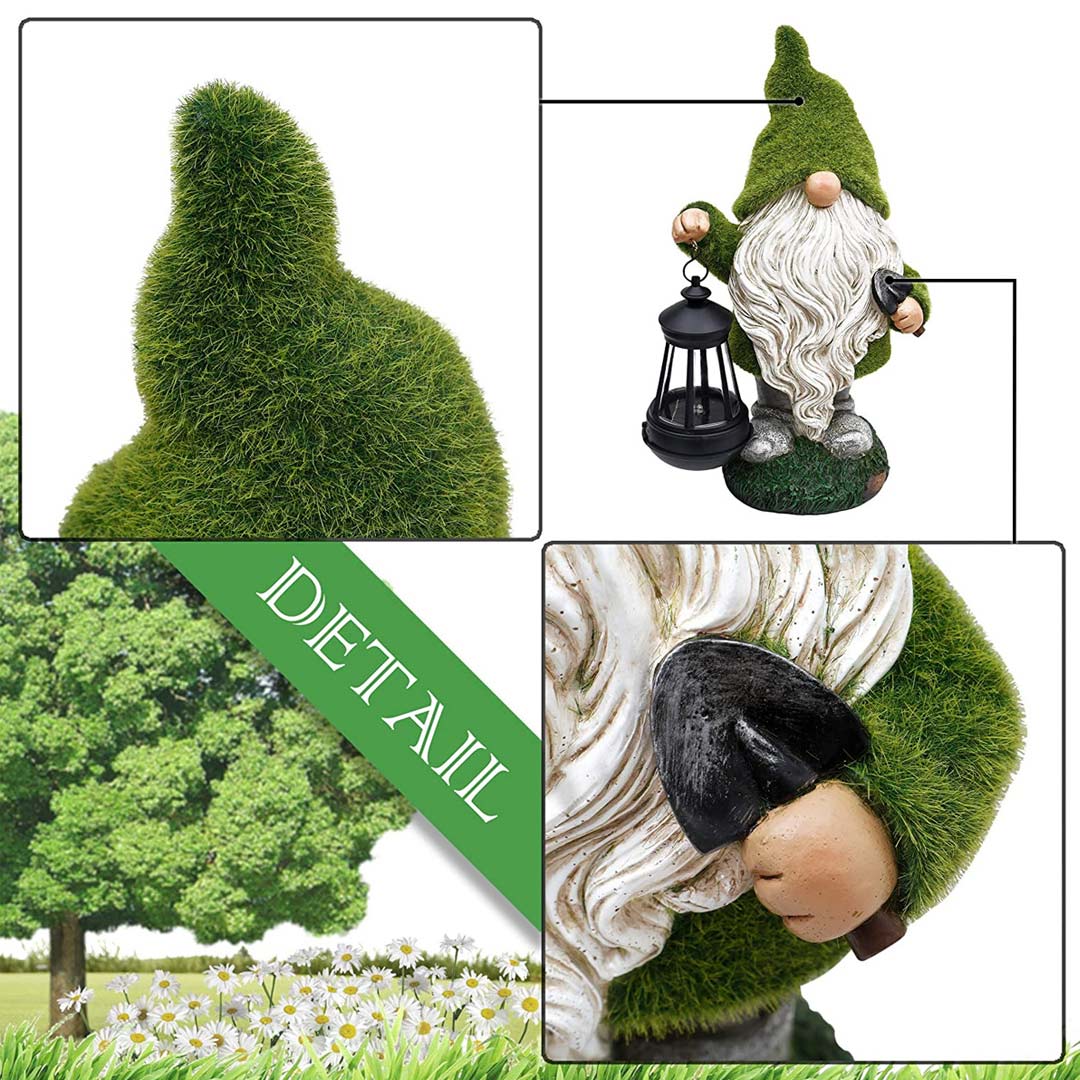 Garden Gnome Solar Statue