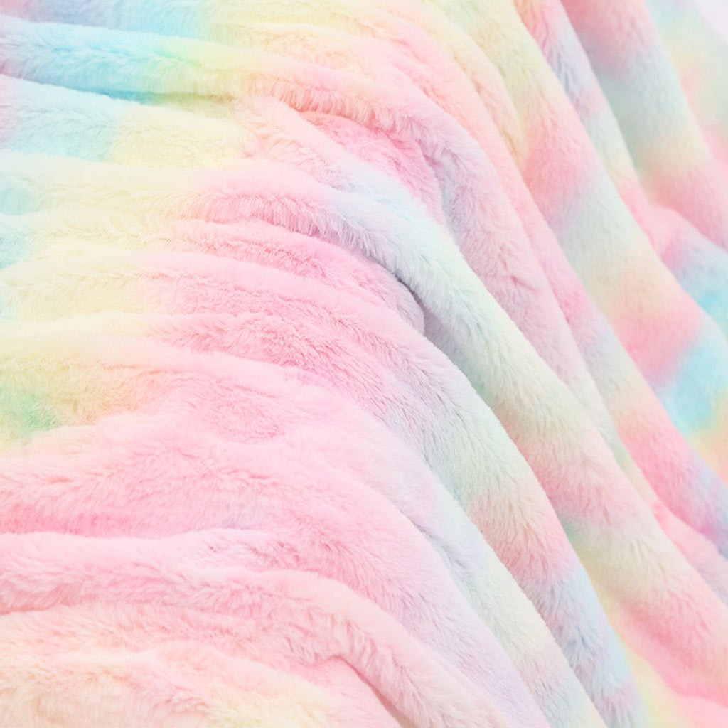 Rainbow Tie-dye Throw Blanket