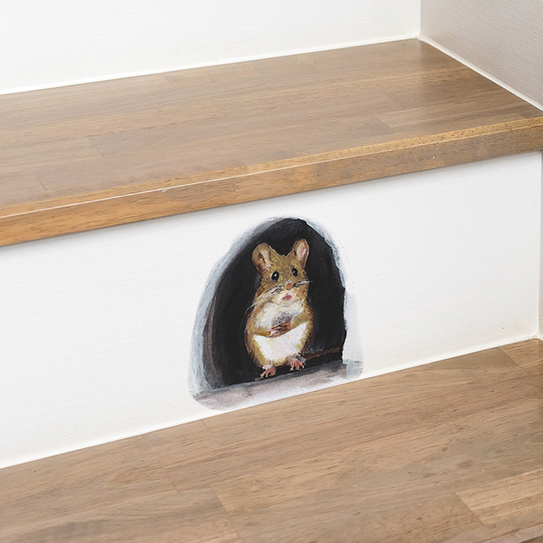 🐭🏠3D Mouse Wall Sticker