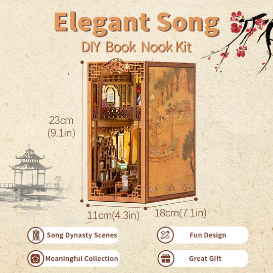 Elegant Song Dynasty DIY Book Nook