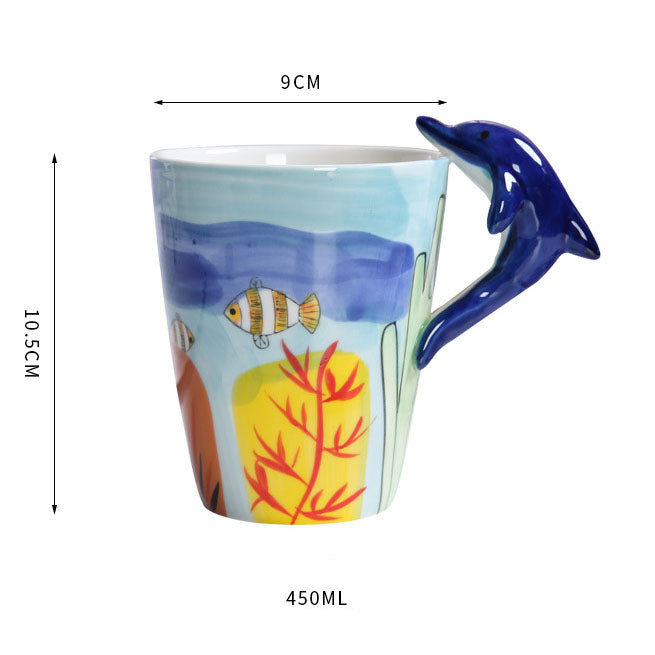 3D Dinosaur Ocean Creatures Coffee Mug