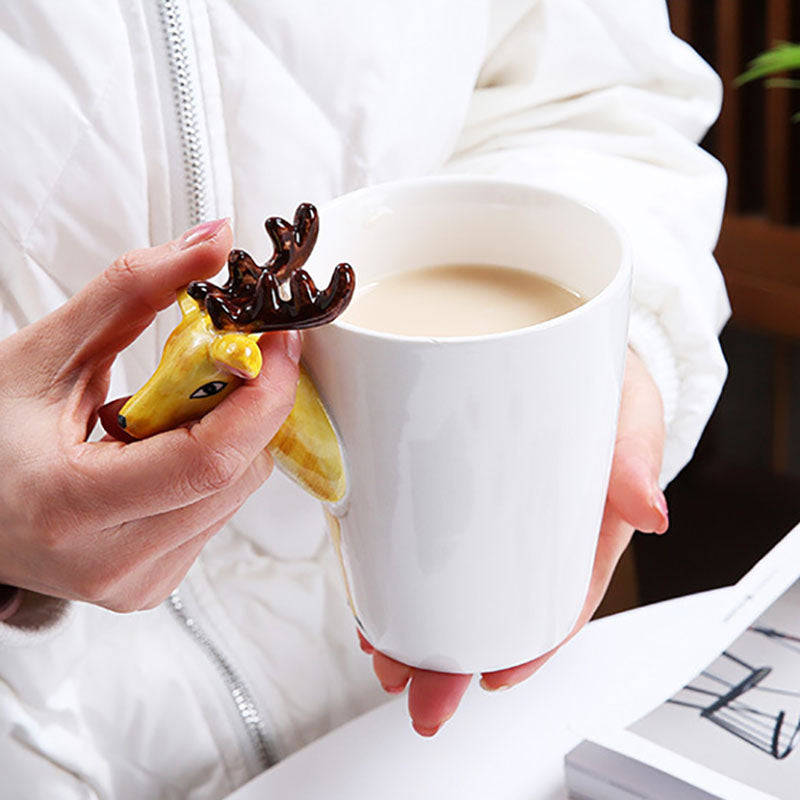 3D Hand-Made Animals Coffee Mug