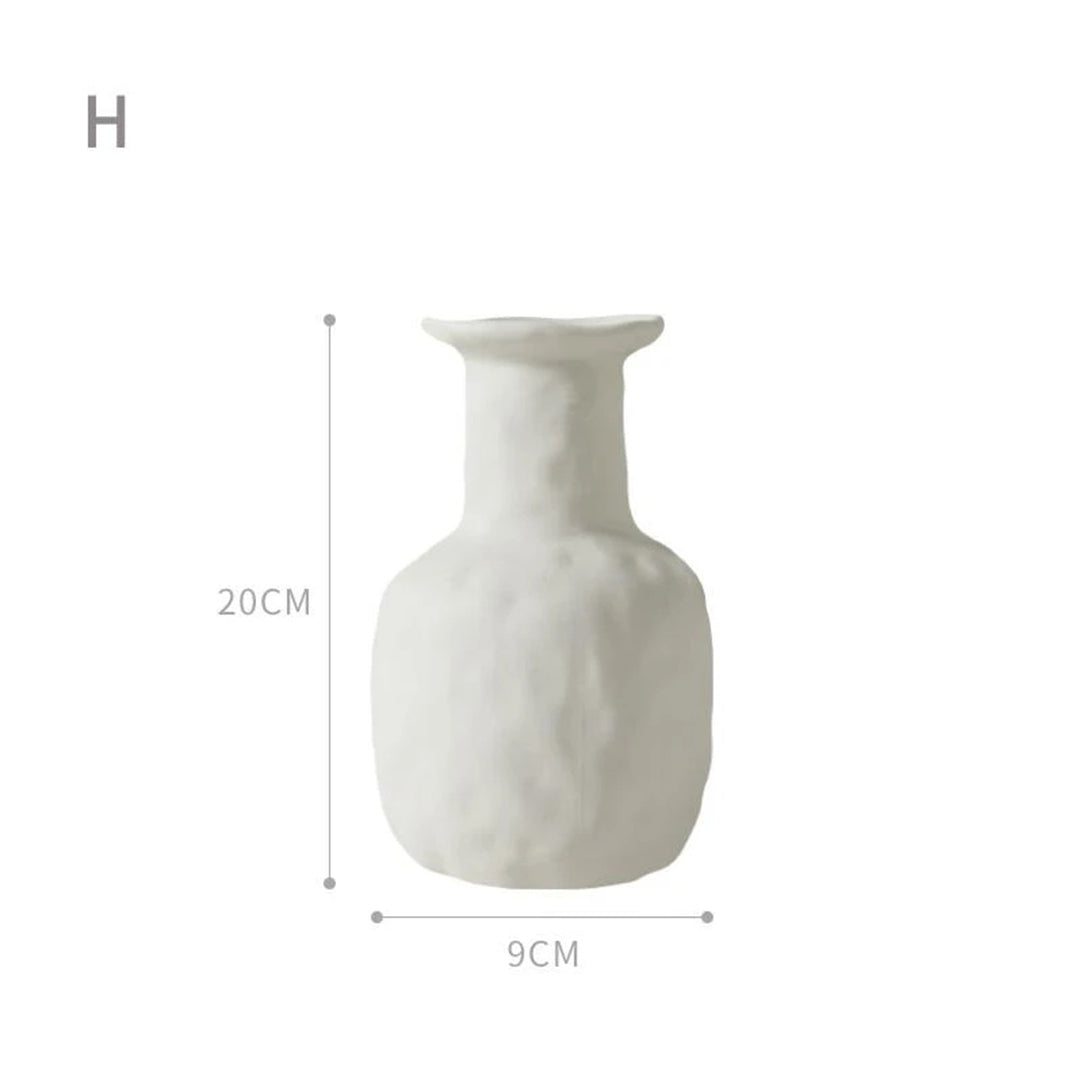 Artisanat de décoration minimaliste de vase fait à la main