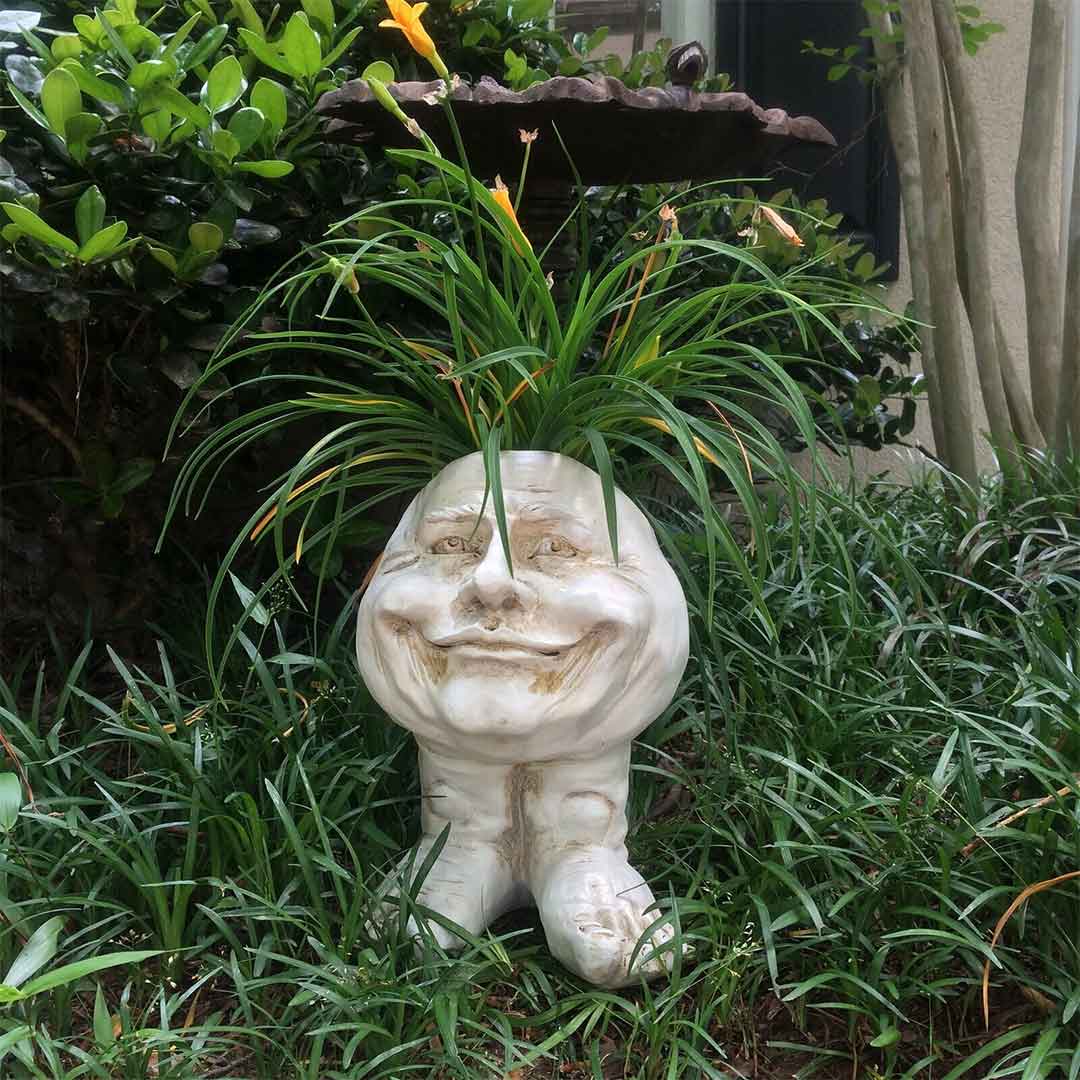 Muggle Face Statue Planter