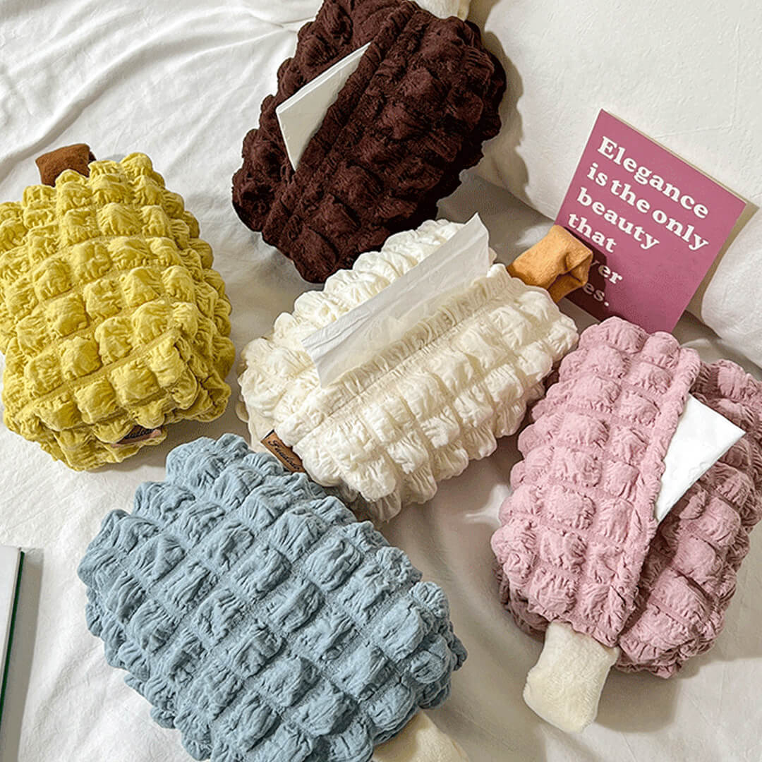 Cute Puffs Style Tissue Box Cover