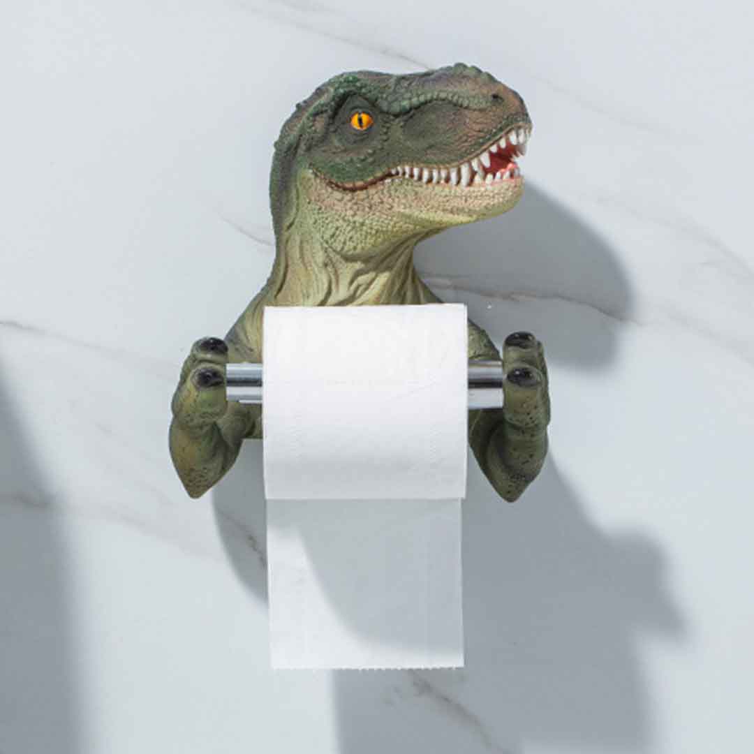 Porte-rouleau de papier dinosaure