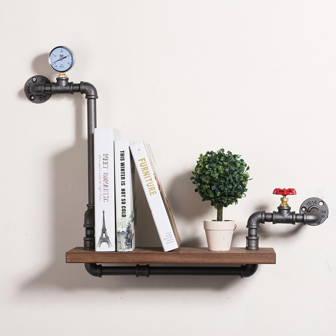 Retro Wrought Iron Bookshelf Display Stand