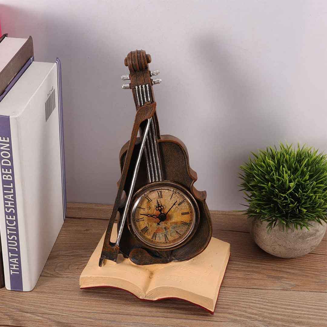 Vintage Violin Clock