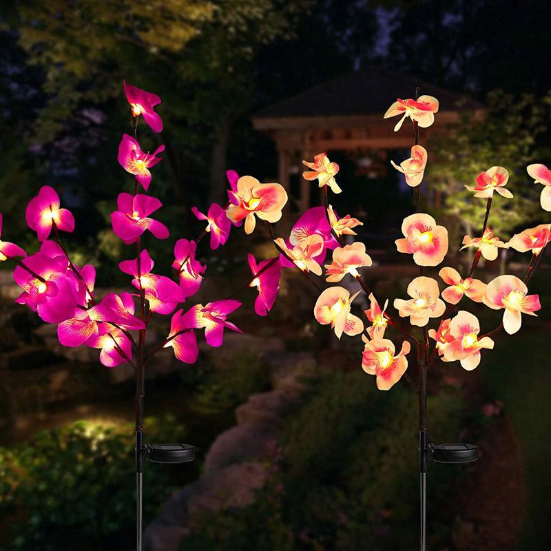 20 luci di orchidea solare a fiori