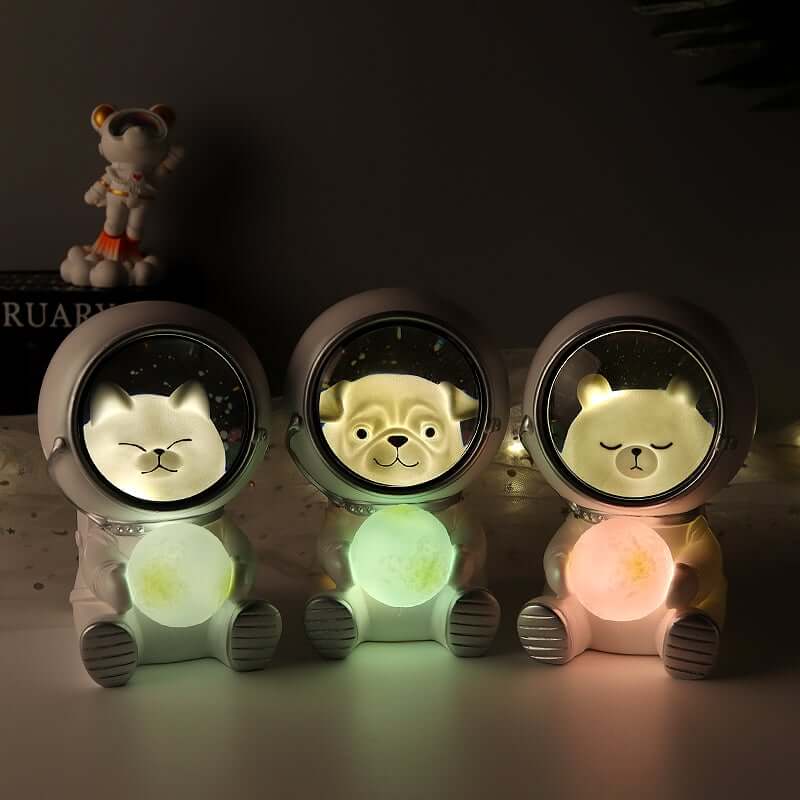 Cute Animal Astronaut Night Lights