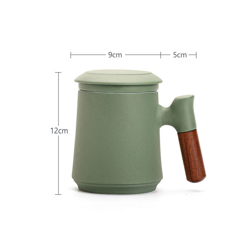 La taza de café y té degradada