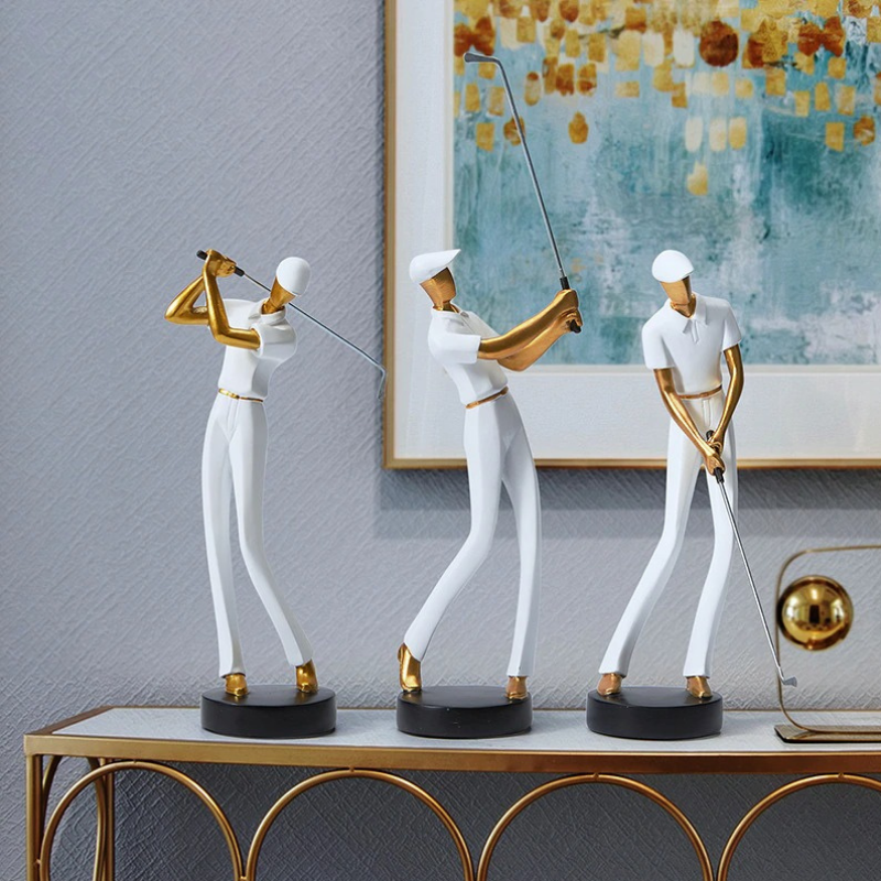 Figurines de golfeur modernes